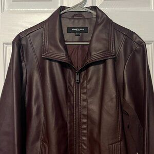 Plum Faux Leather Jacket